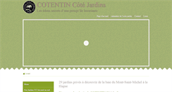 Desktop Screenshot of cotentincotejardins.com