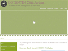 Tablet Screenshot of cotentincotejardins.com